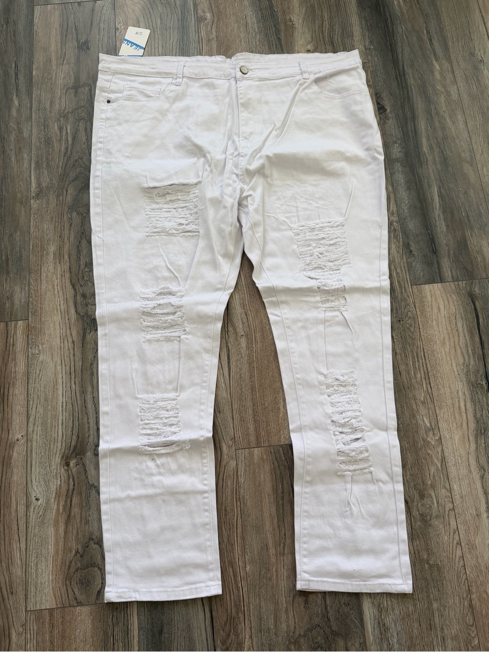 Men’s Jeans Denim White size XXL 48 New with tag stretch